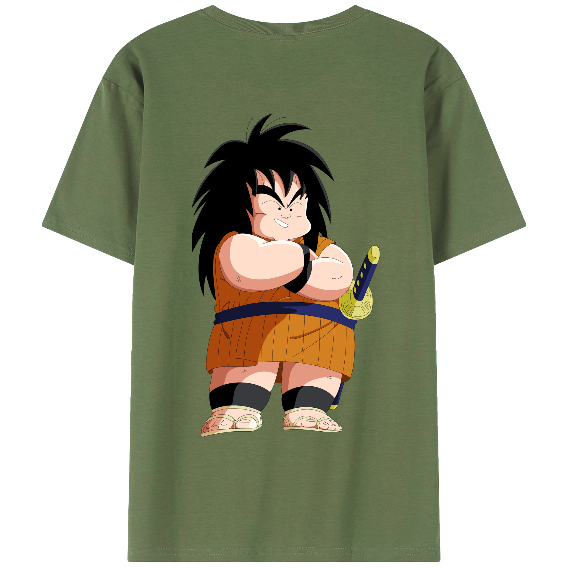 （画像用） ドラゴンボール やじろべえ DRAGON BALL Yajirobe 綿100％ メンズ半袖Tシャツ（バックプリント） 通気性